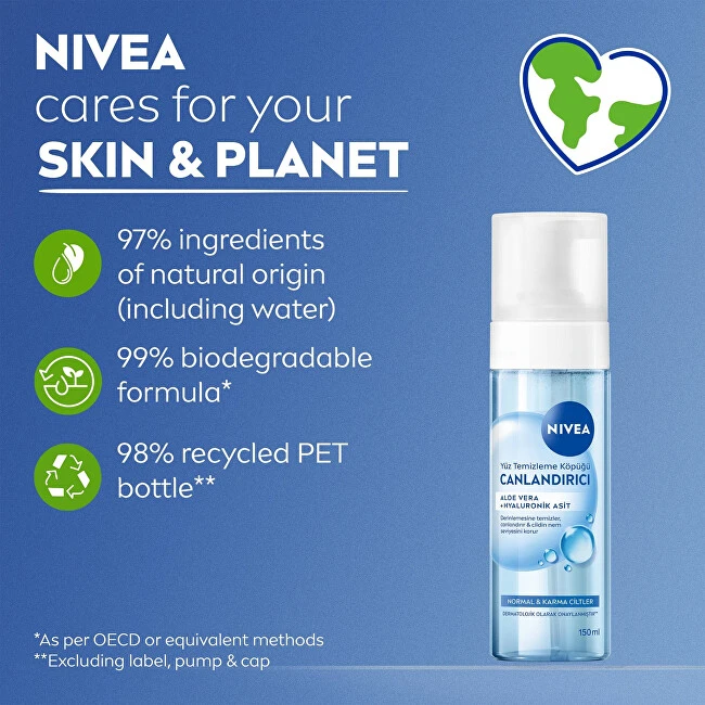 Nivea Valomosios putos normaliai ir mišriai odai 150 ml