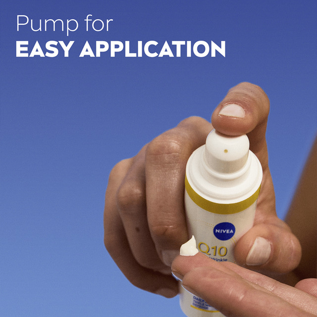 „Nivea Daily Facial Fluid SPF 50 Q10 Anti-Wrinkle Expert“ (kasdienis UV fluidas) 40 ml