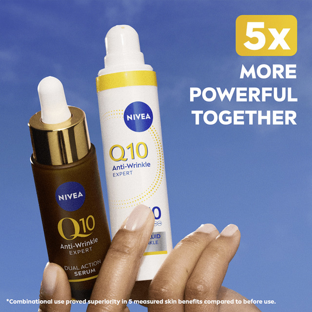 „Nivea Daily Facial Fluid SPF 50 Q10 Anti-Wrinkle Expert“ (kasdienis UV fluidas) 40 ml