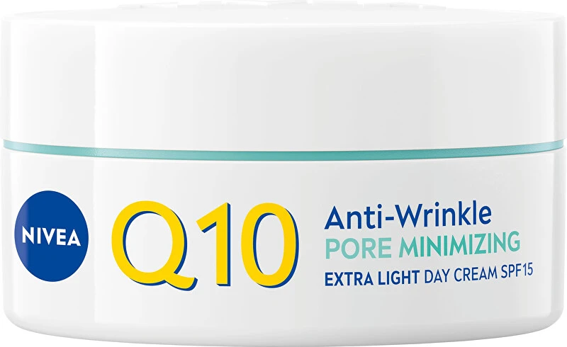 Nivea Q10 Ypač lengvas, lyginamasis dieninis kremas nuo raukšlių mišriai odai SPF 15 50 ml