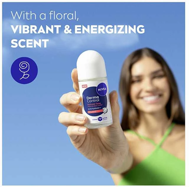 Nivea Derma Control rutulinis dezodorantas su gėlių kvapu