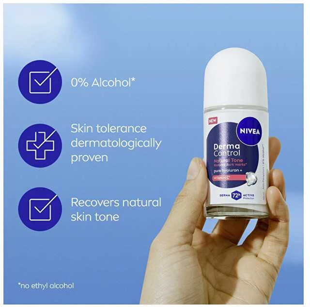 Nivea Derma Control Natural Tone Antiperspirant Roll-On (Antiperspirant) 50 ml