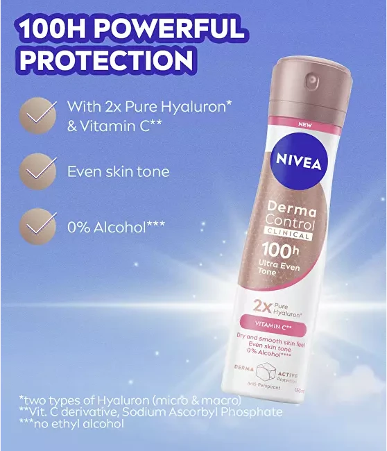 Nivea Purškiamas antiperspirantas „Derma Dry Control“ (antiperspirantas) 150 ml