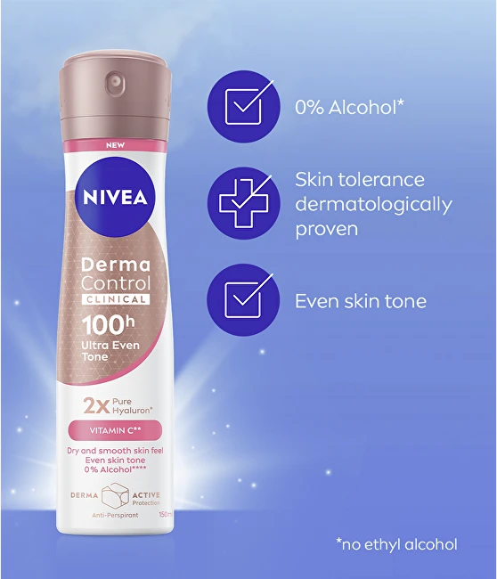 Nivea Purškiamas antiperspirantas „Derma Dry Control“ (antiperspirantas) 150 ml