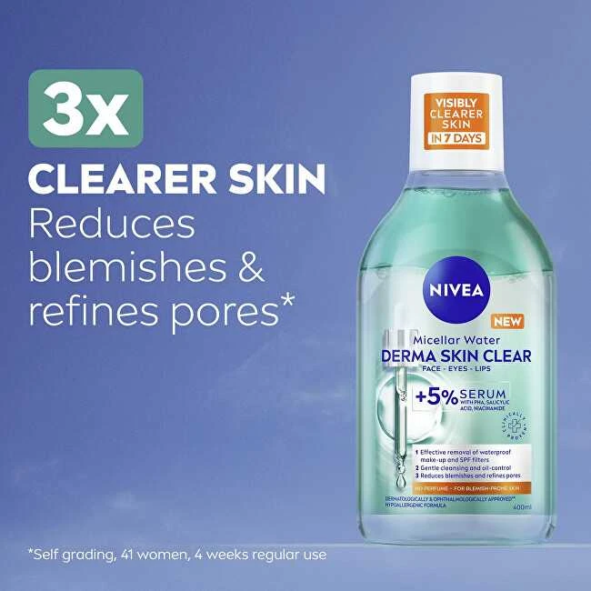 Nivea Derma Skin Clear Micellar Vanduo (Micellar Vanduo) 400 ml