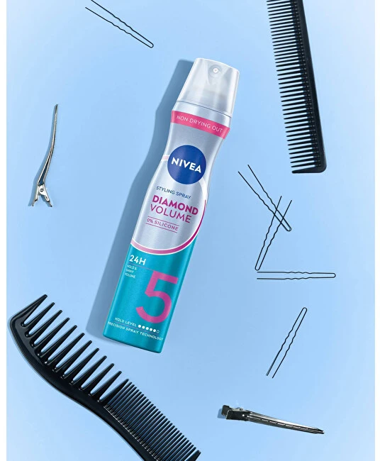 NIVEA Styling Diamond Volume Care plaukų lakas - 250 ml
