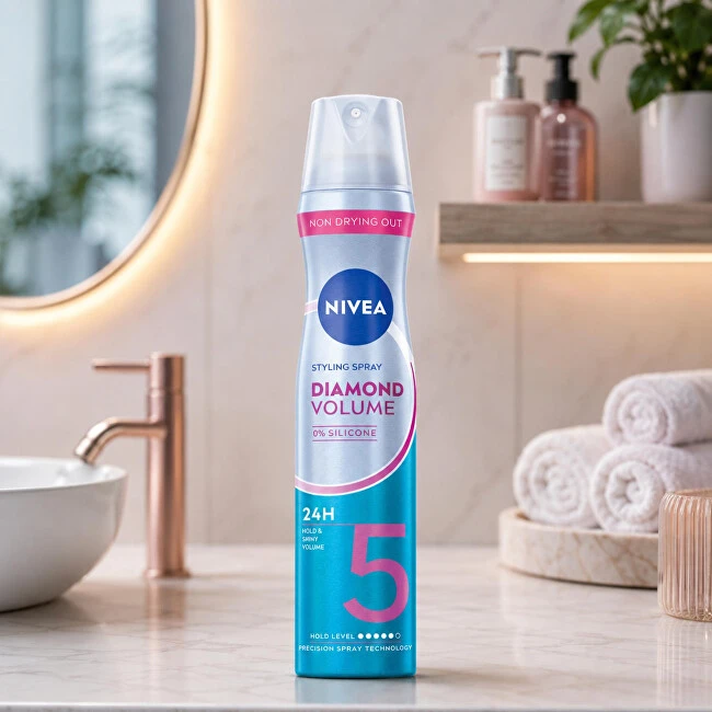 NIVEA Styling Diamond Volume Care plaukų lakas - 250 ml