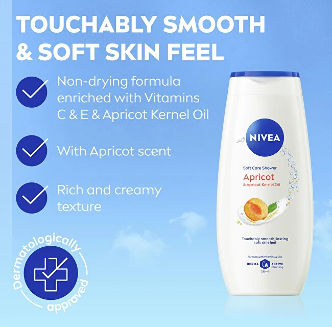 Nivea abrikosų ir abrikosų sėklų aliejaus dušo želė 500 ml