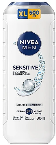 NIVEA MEN 3in1 Sensitive dušo želė 500 ml