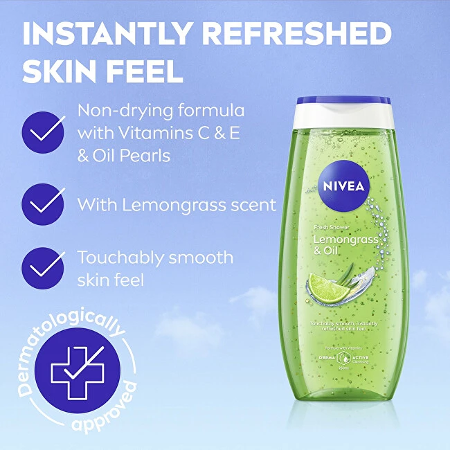 Nivea Lemongrass & Oil Dušo želė unisex, 250 ml