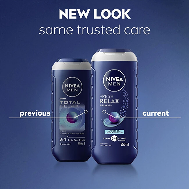 Nivea Dušo želė Men Total Relax Dušo želė 250 ml
