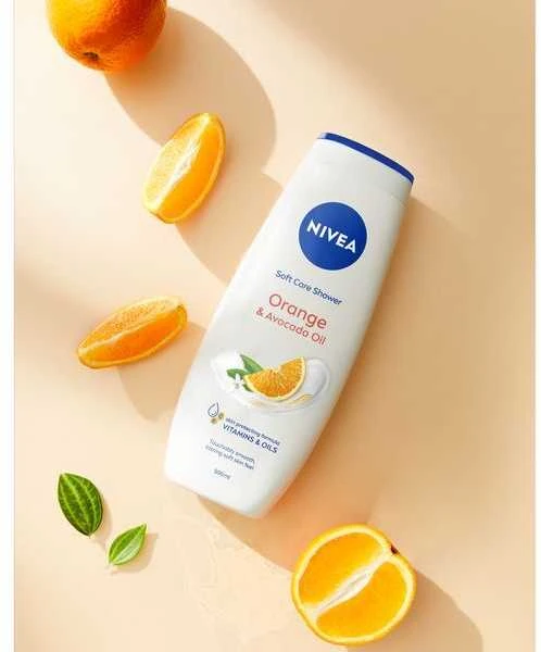 Nivea Oranžinis & Avocado Oil Care Shower, 500 ml