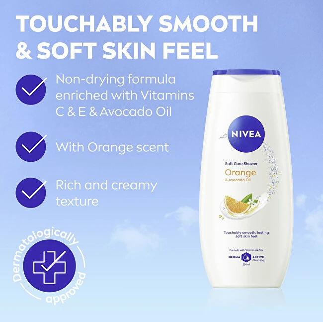 Nivea Oranžinis & Avocado Oil Care Shower, 500 ml