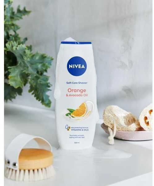 Nivea Oranžinis & Avocado Oil Care Shower, 500 ml
