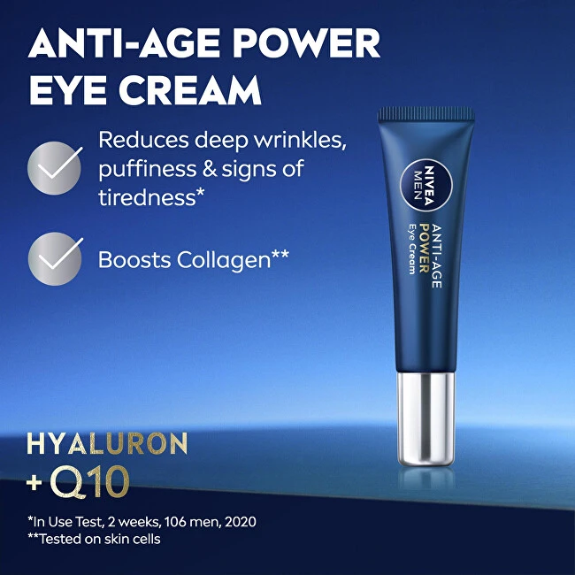 Nivea Men Hyaluron Anti-Age Paakių kremas Paakių kremas vyrams, 15 ml