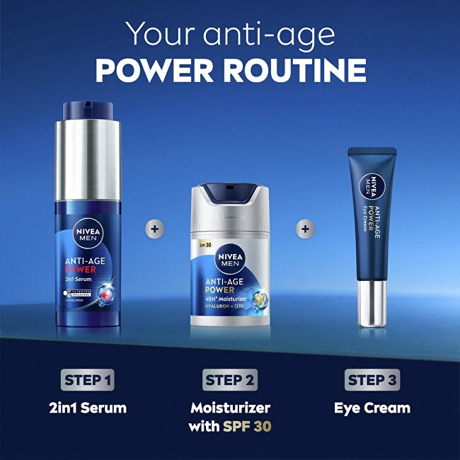 Nivea Men Hyaluron Anti-Age Paakių kremas Paakių kremas vyrams, 15 ml