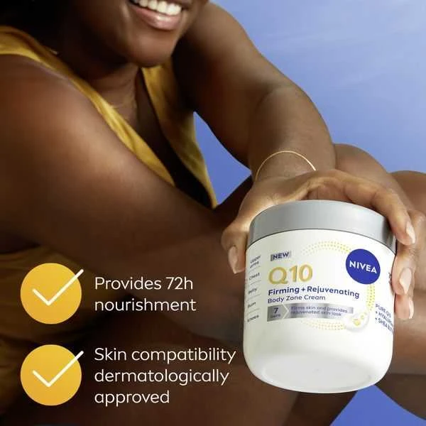 Nivea stangrinamasis ir atjauninantis kūno kremas „Kreminis Q10“ 400 ml