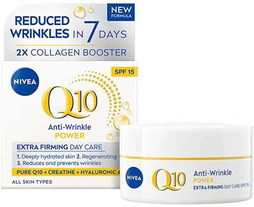 Nivea Stangrininamasis dieninis kremas nuo raukšlių su Q10 Power 50 ml