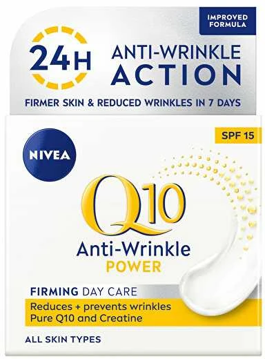 Nivea Stangrininamasis dieninis kremas nuo raukšlių su Q10 Power 50 ml