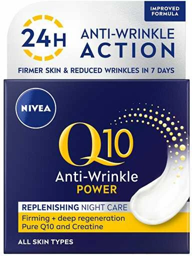 Nivea regeneruojamasis naktinis kremas nuo raukšlių su Q10 Power 50 ml
