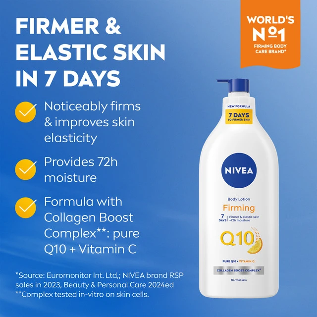 Nivea Q10 stangrinamasis kūno losjonas 625ml