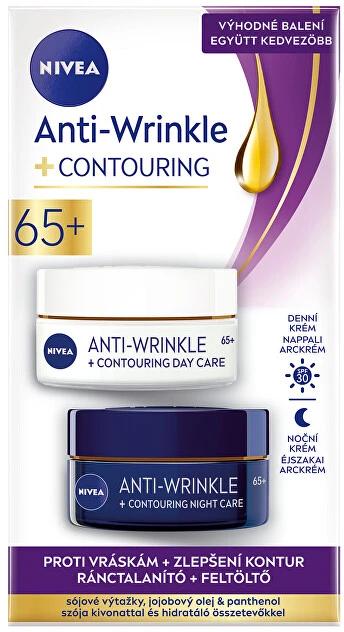 „Nivea“ dovanų rinkinys brandžios odos kontūrams gerinti 65+ nuo raukšlių