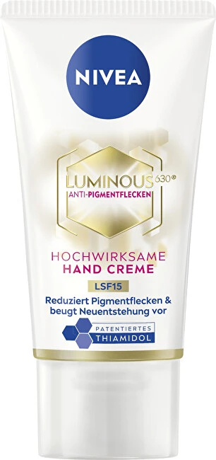 Nivea „Luminous630®“ rankų kremas nuo spalvos pakitimų SPF15, 50 ml