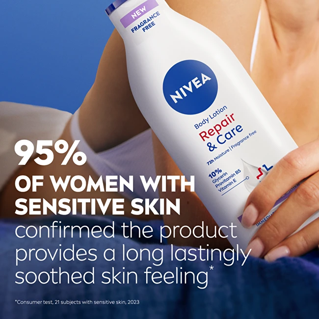 Nivea Kūno losjonas sausai ir jautriai odai „Repair & Care“ (kūno losjonas) 400 ml