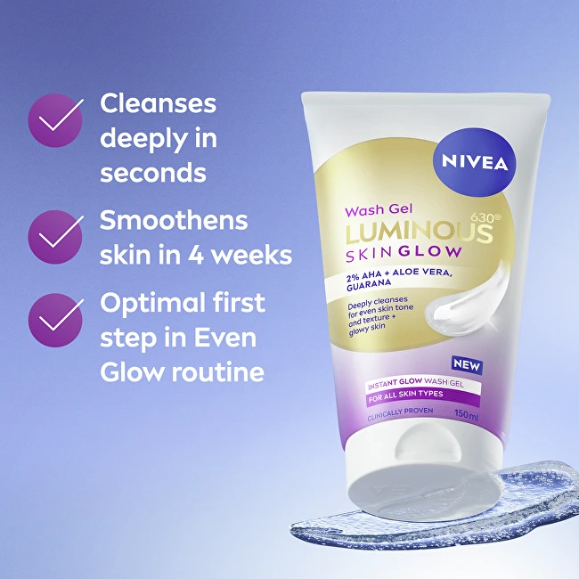 Nivea Luminous Skin Glow prausimosi gelis 150 ml