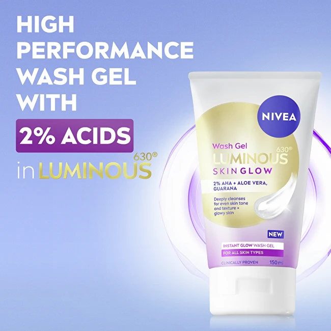 Nivea Luminous Skin Glow prausimosi gelis 150 ml