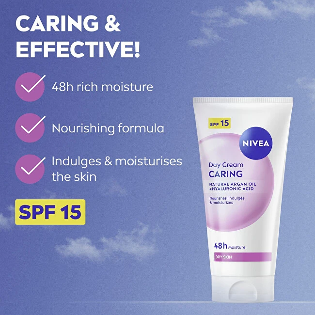 Nivea Maitinamasis dieninis kremas SPF 15 24 val. drėkinimas 50 ml
