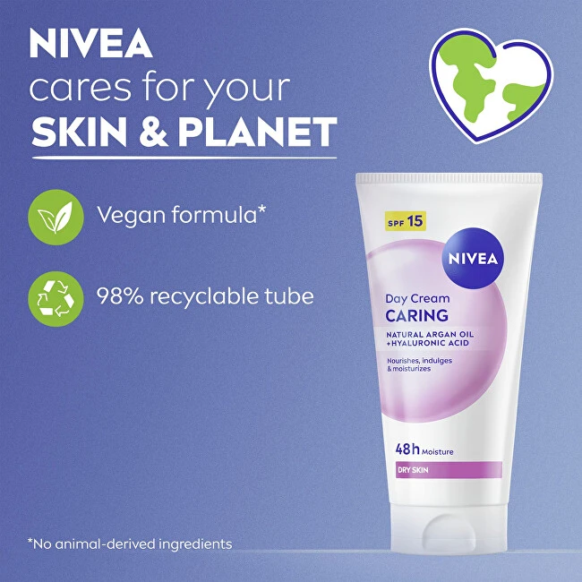 Nivea Maitinamasis dieninis kremas SPF 15 24 val. drėkinimas 50 ml