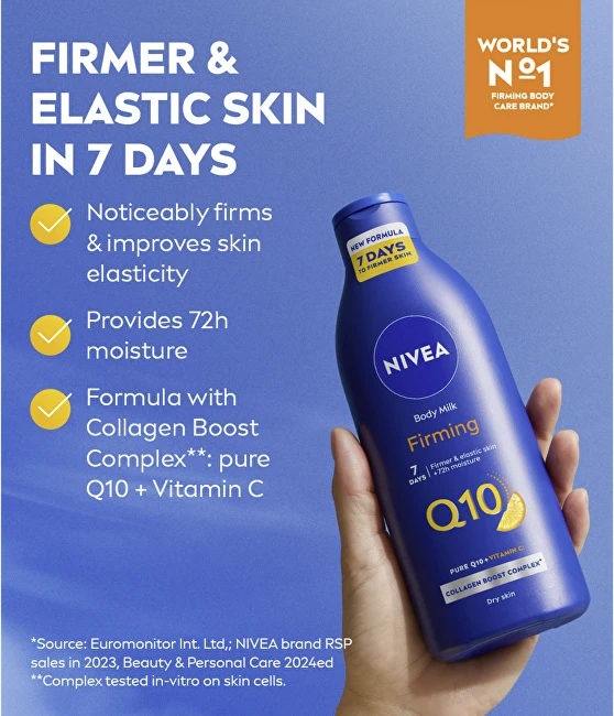 Nivea stangrinamasis kūno losjonas su Q10, 250 ml