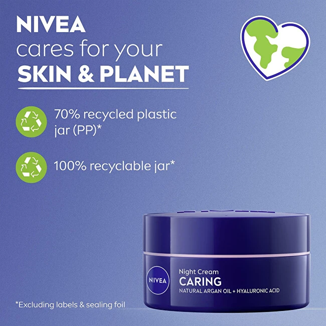 „Nivea Essentials S“ regeneruojamasis naktinis kremas sausai ir jautriai odai, 50 ml