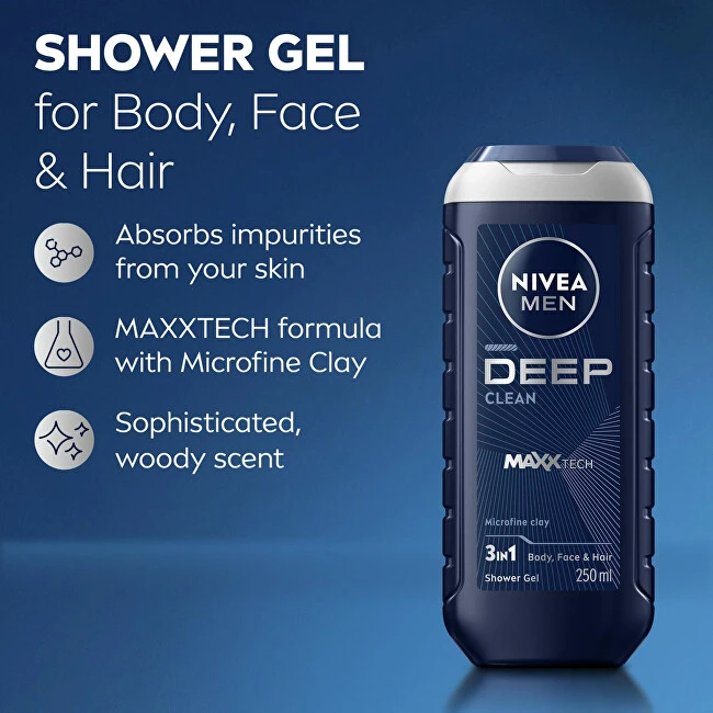 Nivea Men Deep Clean Dušo želė
