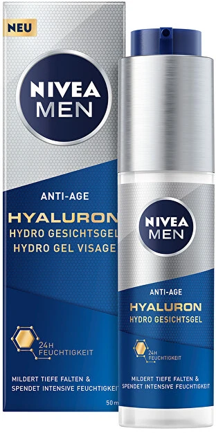 „Nivea Men Hyaluron Anti-Age Refreshing Skin Gel“ (Visage hidrogelis) 50 ml
