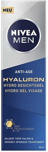 „Nivea Men Hyaluron Anti-Age Refreshing Skin Gel“ (Visage hidrogelis) 50 ml