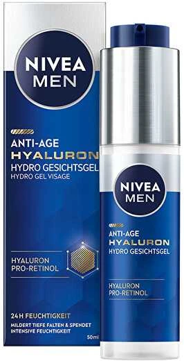 „Nivea Men Hyaluron Anti-Age Refreshing Skin Gel“ (Visage hidrogelis) 50 ml