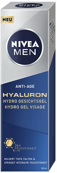 „Nivea Men Hyaluron Anti-Age Refreshing Skin Gel“ (Visage hidrogelis) 50 ml