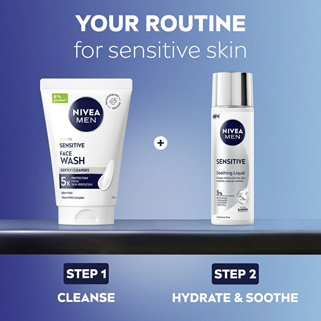 Nivea Raminamasis skystis jautriai odai vyrams, 100 ml