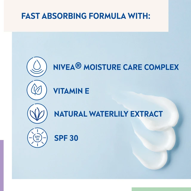 Nivea drėkinamasis dieninis kremas nuo saulės SPF 30 Essential (gaivus dieninis kremas) 50 ml