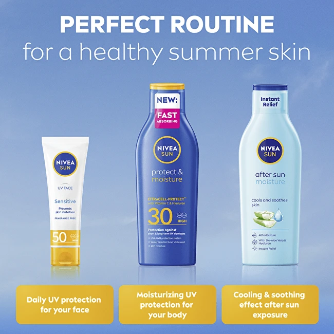 Nivea Sun Protect & Moisture Sun Losjonas kūnui
