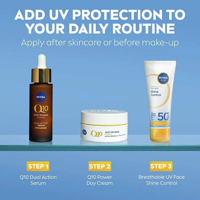 Nivea Apsauginis veido kremas „Shine Control SPF 50+“ 40 ml