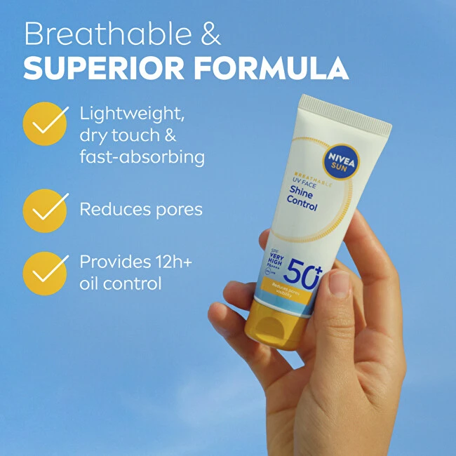 Nivea Apsauginis veido kremas „Shine Control SPF 50+“ 40 ml