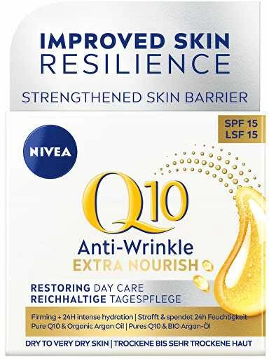 Nivea Q10 Extra Nourish dieninis kremas nuo saulės, 50 ml
