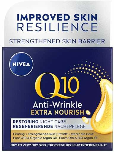 Nivea Q10 Extra Nourish naktinis kremas, 50 ml