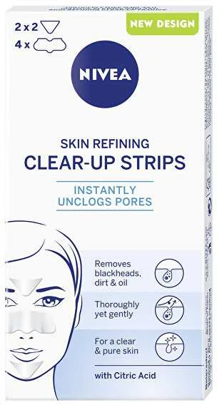 Nivea Skin Refining SOS Clear Up Strips Local Care moterims, 8 vnt