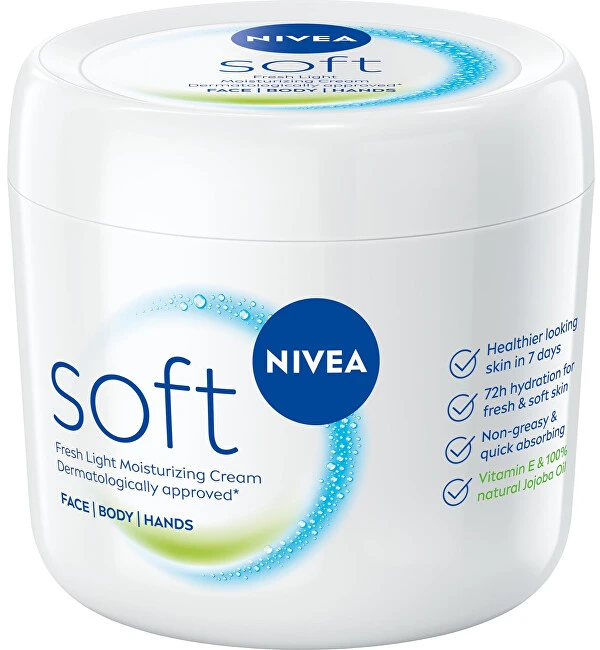 Nivea gaivinamai švelnus drėkinamasis kremas, 500 ml
