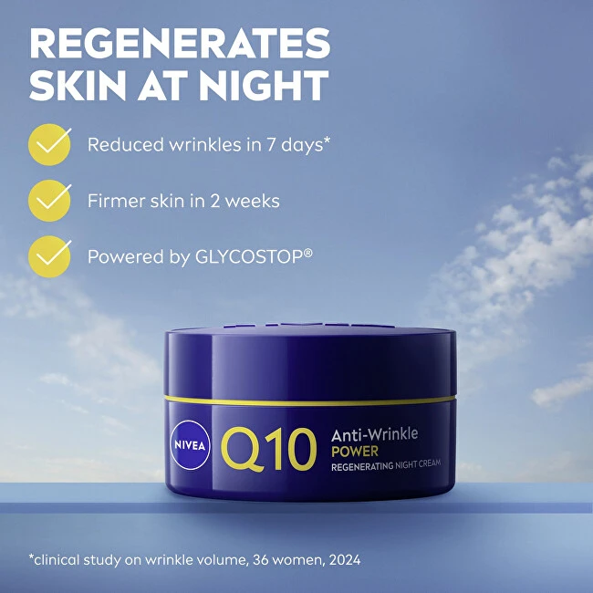 Nivea regeneruojamasis naktinis kremas nuo raukšlių su Q10 Power 50 ml