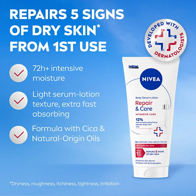Nivea Atkuriamasis ir priežiūros kūno serumas-losjonas 200 ml